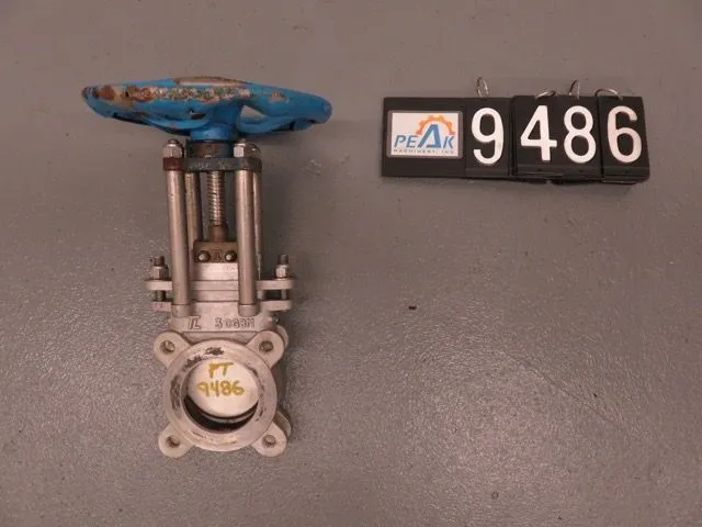 TL 3"-150 knife gate valve, hand wheel operated