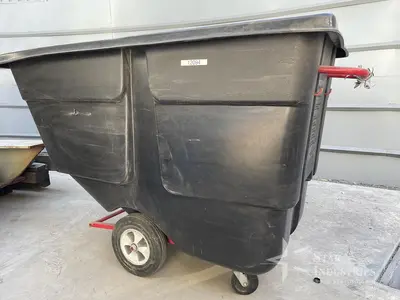 Rubbermaid Black Plastic Disposal Bin