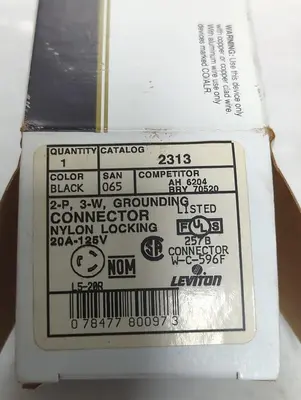 New | in-Stock LEVITON 2313 Miscellaneous Equipment (Electrical & Power) Ohio US | Surplus Asset Holdings #1412894