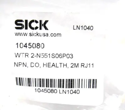 NEW SICK WTR2-N551S06-P03 PHOTOELECTRIC WTR2N551S06P03