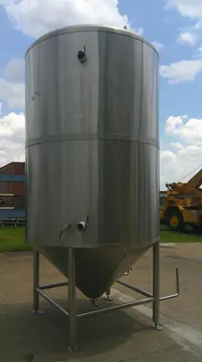 SPC9197  Tank 2000 gallon vertical tank, Stainless Steel, conical