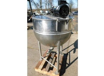 Used THOMAS THOMAS BURKHART 60 GALLON JACKETED KETTLE WITH SCRAPER AGITATION Cooking Kettles New York US | Michael Benalt Inc #1274317