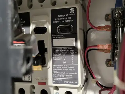 7.5 hp, 600V, 15A FVNR Starter, Size 1 Bucket for Freedom 2100 MCC Frame
