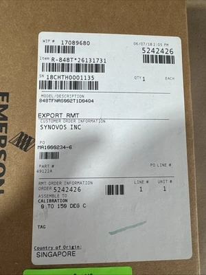 NEW Rosemount 848TFNAS002T1D04Q4