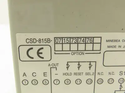 Minebea CSD-815B Digital Indicator For 96x96mm Strain Transducers CC-Link IP65