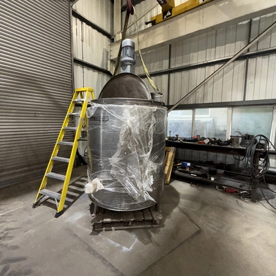 1,000L S/S Electrically Heated Jacketed Scraped Anchor Mixer