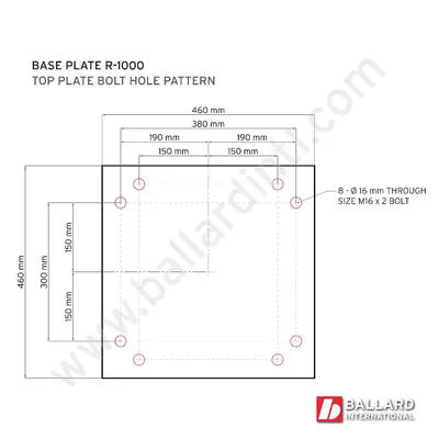 FANUC R-1000iA Series Robot Floor Mount Base Plate