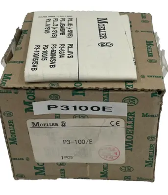 NEW MOELLER P3-100/E CIRCUIT INTERRUPTER P3100E