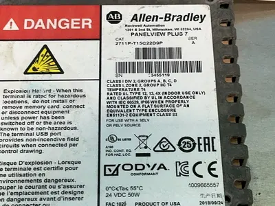 Used ALLENBRADLEY 2711PT15C22D9P Automation Control (HMI) Ohio US | HGR 24 #1326152