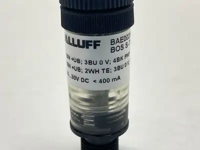 USED BALLUFF SIGNAL CONVERTER M/F M12 4-PIN 10-30VDC BOS S-T01