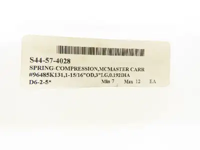 96485K131 Mini Sprint Brake Return Spring 1.56"x1.95"x 3"  Lot of 3