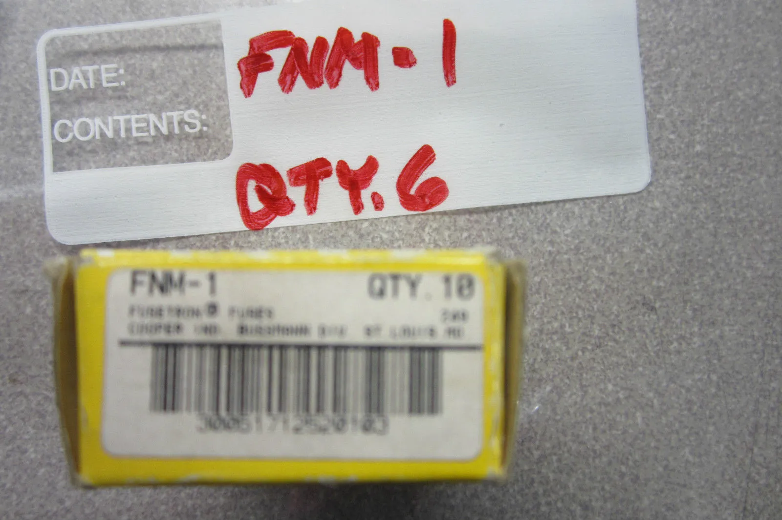 6 NEW BUSSMANN FNM-1 FUSES FNM1