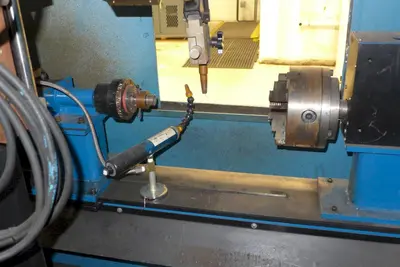 12" ITW WELDING AUTOMATION LATHE, WITH MILLER WELD CONTROLLER & MILLER XMT 304 SERIES ARC WELDER: YOBRO #24402