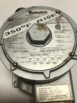 Barksdale L1X-H4525 Temperature Switch 350°F Rise