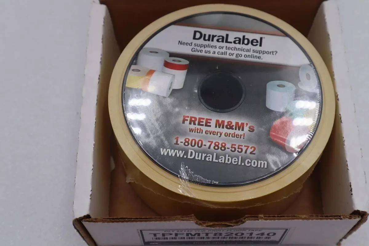 GRAPHIC PRODUCTS TPFMT820140 DURA LABEL PRINT FLOOR TAPE #2495