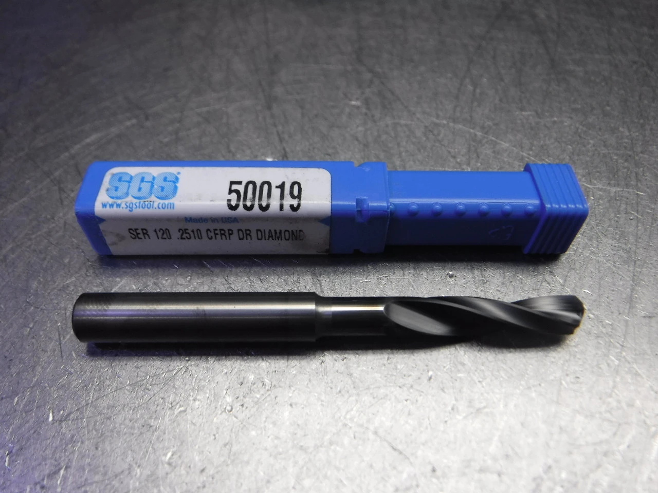 SGS 0.251" Carbide Diamond Coated Drill 5/16" Shank 50019 (LOC3320)