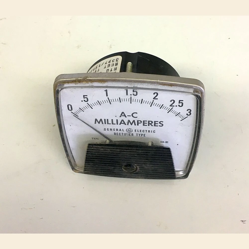 General Electric Milli-Amp Analog Ammeter