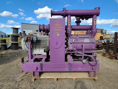Vacuum Skid and Elmo Vacuum Pump w/ 115 hp Electric Motor