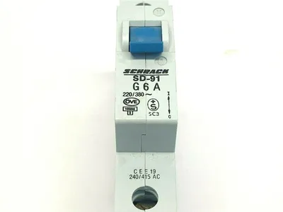 SD-91 G 6A | Schrack  Circuit Breaker 1P 220/380V - New Other