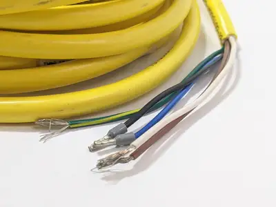 USED TURCK EUROFAST M12 5 PIN FEMALE STRAIGHT 10M CORDSET U-4