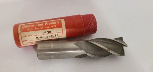 Quinco Tool Products 4 Flutes HSS High Speed End Mill SF-30 15/16 x 7/8 S.E.