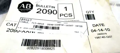ALLEN BRADLEY 2090-XXNPMP-16S07 CABLE 2090XXNPMP16S07 NEW, SURPLUS