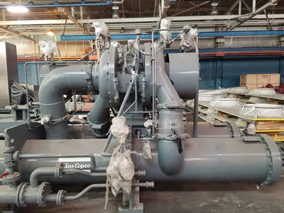 4000 HP Air Compressor 6000 SCFM 300 PSI Atlas Copco HM5 HM15000 Centrifugal Multi Stage Compressor Soot Blower