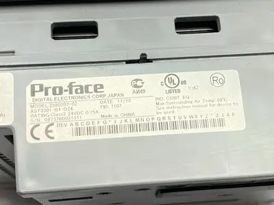 USED PRO-FACE ST3000 SERIES 5" OPERATOR PANEL HMI 3580207-02