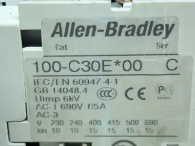 Used ALLEN BRADLEY 100C30E*00 PLC Contactors | HGR 24 #752622