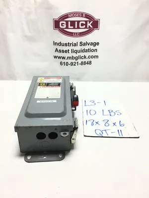 Square D HU361A Heavy Duty Safety Switch