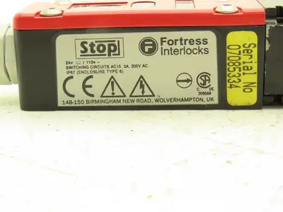 Fortress Interlocks ATHSTOP024 LOK Interlock Safety Switch Stop
