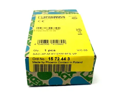 SAC-4P-M 8Y/2XM 8FS VP,1572443 | Phoenix Contact SAC-4P-M 8Y/2XM 8FS VP Y Distributor Connector M8 1572443 - New
