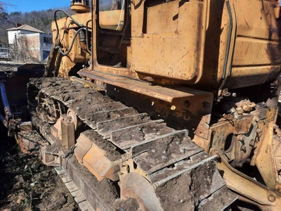 CTZ (CHELYABINSK) Chain Bulldozer, in good working condition, VIDEO