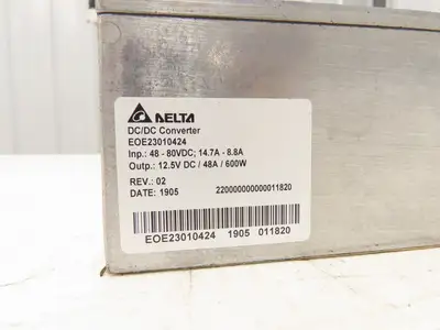 Delta EOE23010424 Forklift DC/DC Converter 48-80V In 12.5V Out Off Linde E20C