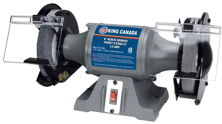 New | in-Stock KING CANADA KC-690 Pedestal Type Grinders (Double End) British Columbia CA | Lenmark #237599