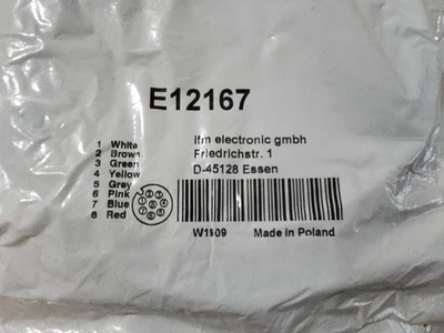 NEW IFM ELECTRONIC E12167