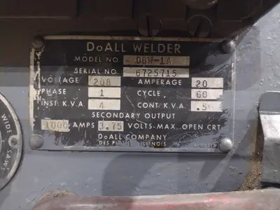 USED DOALL 3613-1
