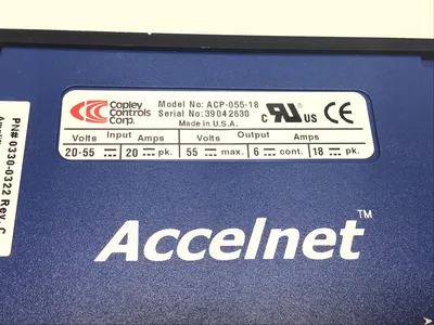 COPLEY CONTROLS CORP ACP-055-18 ACCELNET SERVO DRIVE