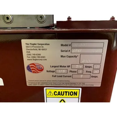 FLAGLER 20 STANDARD Pittsburgh/Roll Former Machines | Sierra Victor Industries (2)