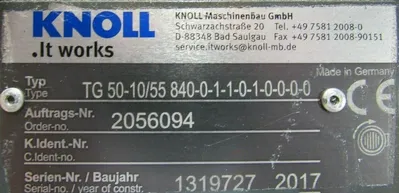 NEW KNOLL TG50-10/55840-0-1-1-0-1-0-0-0-0 CENTRIFUGAL PUMP 460V 2056094