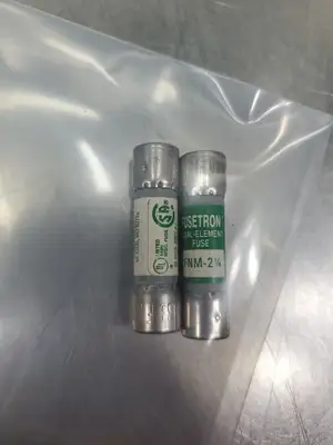 USED Bussmann FNM-2¼ Fusetron Dual-Element Fuse, 250V