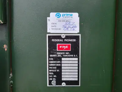 750 kVA Oil-Filled ONAN Transformer, HV. 12470 Delta, LV. 208Y/120 w/ Switchgear