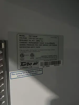 Used TURBO AIR TGF-72SDW Display Refrigerators Florida US | BAM Discount Restaurant Equipment #1390435