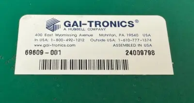 NEW GAI-TRONICS 69609-001 DUAL PPI CONTROL CARD 69609001