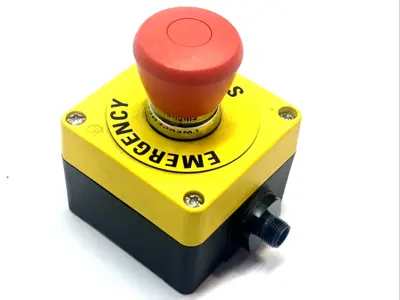 USED ALLEN-BRADLEY PUSH‑PULL EMERGENCY STOP BUTTON