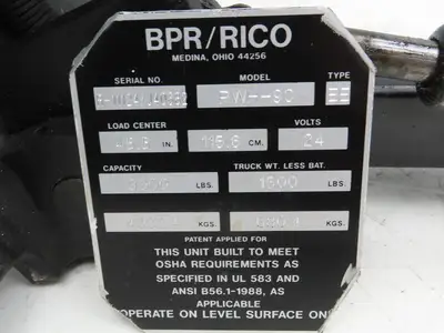 Rico HFK 200 Tiller Drive Axel Steering Hub Off Rico Walkie PWH-90 Lift Truck