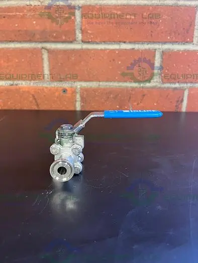 Used HINLINE STAINLESS STEEL BALL VALVE  W/ 3/4" SANITARY FITTING Valves/Fittings California US | Equipment Lab #485598