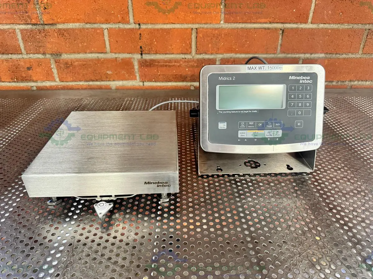 Used MINEBEA INTEC CAPS1U-20CC-LU STAINLESS STEEL SCALE 10X10 W/ MIS2UR-V2, 30 LBS Scales California US | Equipment Lab #1394837