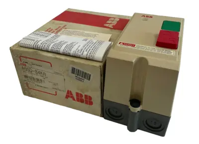 NEW ABB A9SD-84KA MANUAL STARTER 3PH IP65, 120/60AMP A9SD84KA