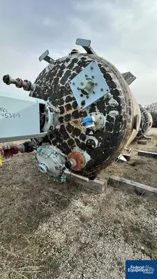 USED Pfaudler 5,000 Gal Pfaudler Glass Lined Reactor, 90/125#